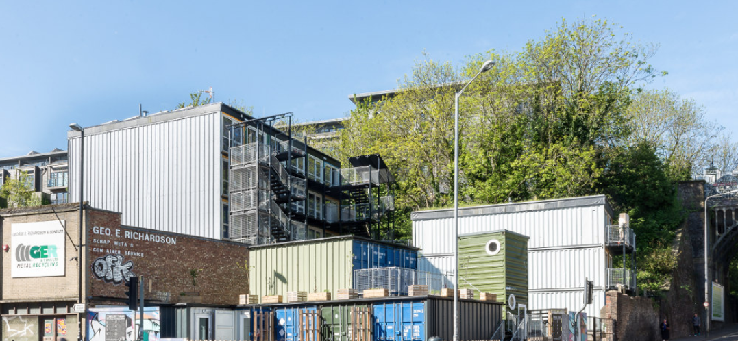 Richardson's Yard shipping container homes, Brighton