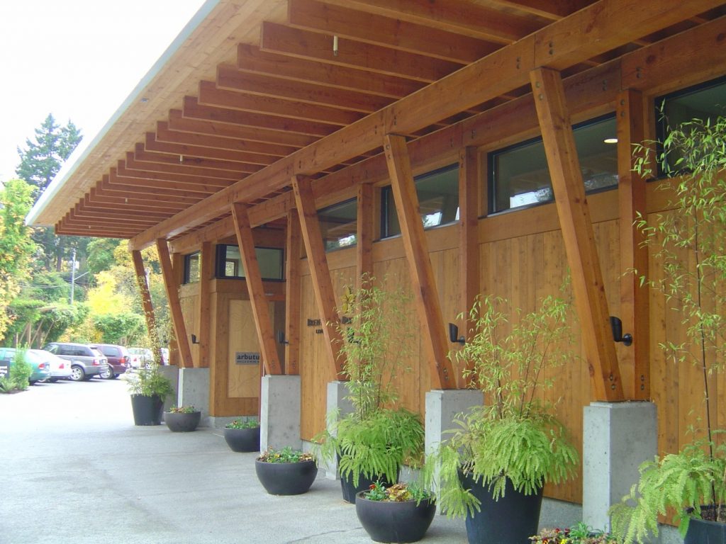 Glulam construction in British Colombia