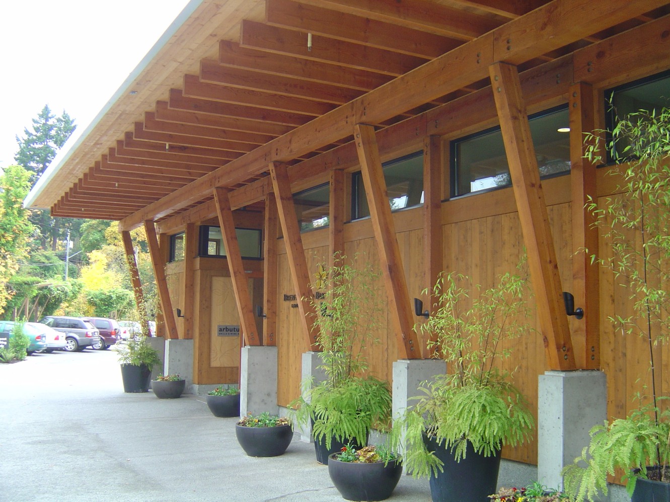 Glulam structure in British Colombia